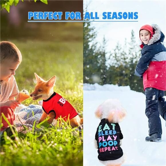 6 Pack Dog Clothes for Small Dogs Boy and Girl Outfits - Picture 9 of 10